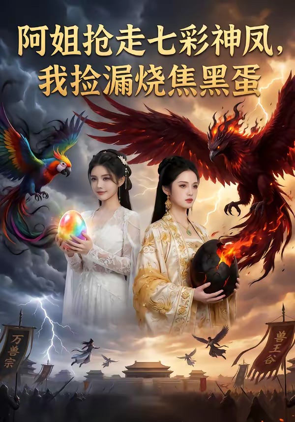 阿姐搶走七彩神鳳，我撿漏燒焦黑蛋(全集)